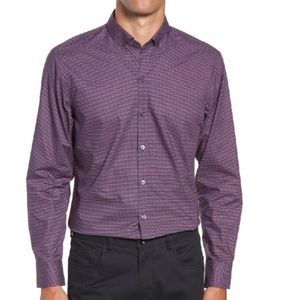 Zachary Prell Samir Regular Fit Print Sport Shirt